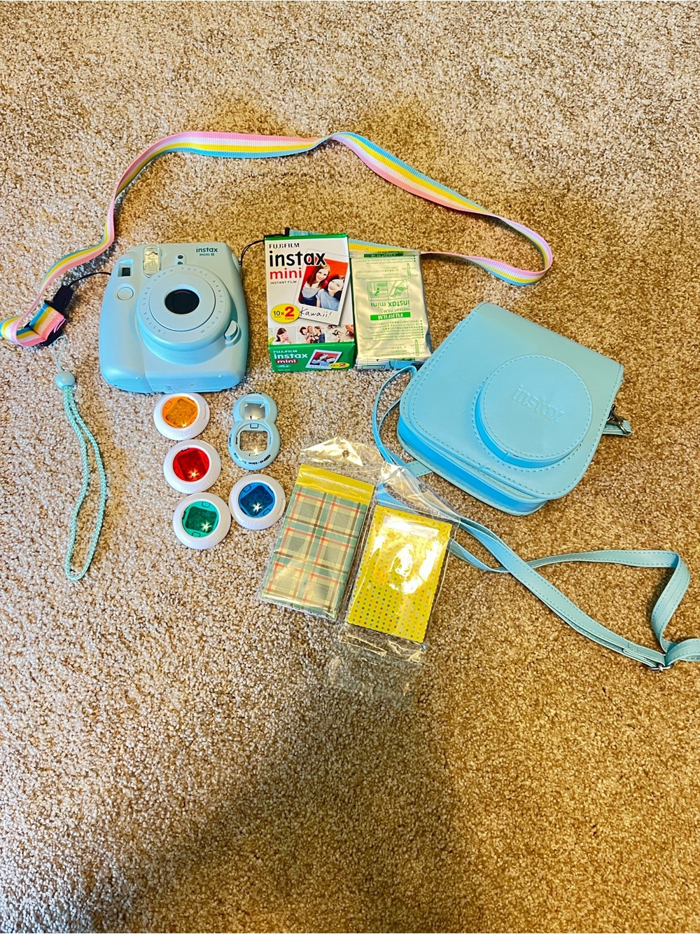 Fujifilm instax mini 8 Instant Camera Bundle - Light Blue